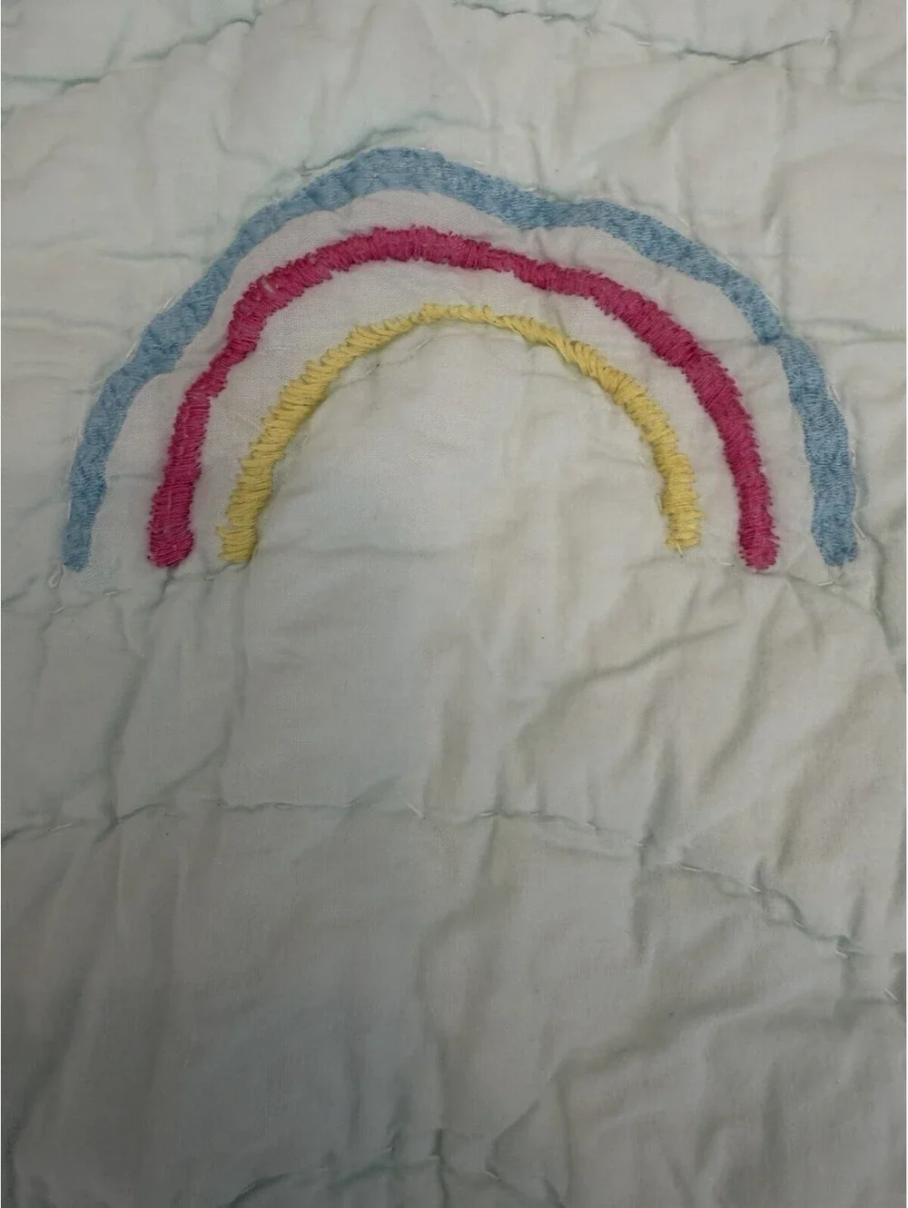 Pottery Barn Kids Molly Rainbow Quilted Standard Shams 20 X 26 Set Of 2